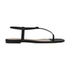 Gianvito Rossi Jaey Leather Thong Sandals In Black