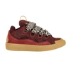 Lanvin Curb Sneakers In Burgundy