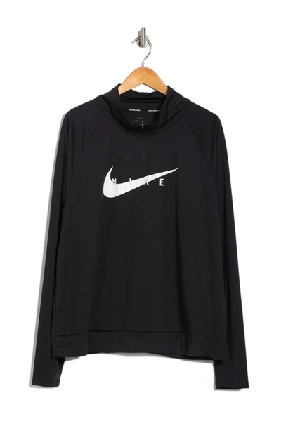 Nike W Nk Swoosh Run Hz Mdlyr In Black/white