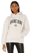 Anine Bing Cotton Harvey Sweatshirt In Grey