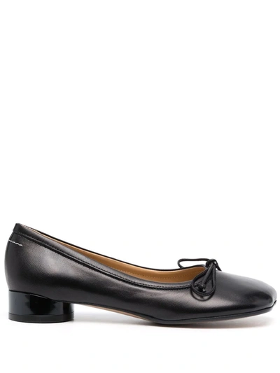 Mm6 Maison Margiela Black Anatomic Ballerina Flats