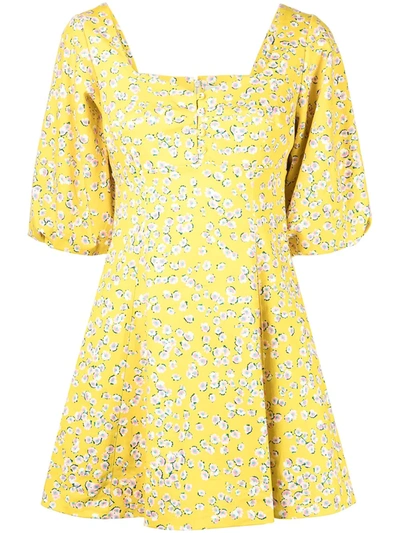 Nicholas Lydia Mini Dress In Yellow