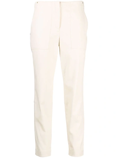 Theory Slim-cut Tailored Trousers In Neutrals
