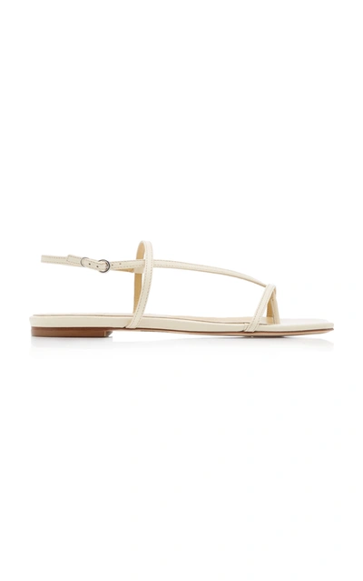 Aeyde Women's Ella Leather Sandals In White
