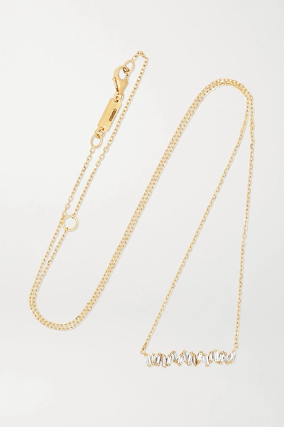 Suzanne Kalan 18-karat Gold Diamond Necklace