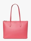 Kate Spade All Day Large Zip-top Tote In Orchid