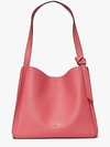 Kate Spade Knott Pebbled Leather Large Shoulder Bag In Orchid