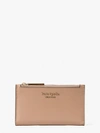 Kate Spade Spencer Small Slim Bifold Wallet In Raw Pecan