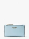 Kate Spade Spencer Small Slim Bifold Wallet In Teacup Blue