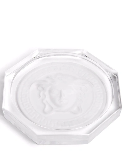 Versace Medusa Lumiere Coaster In Weiss