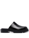 Givenchy Logo Plaque Block-heel Mules In Schwarz