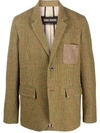 Uma Wang Single-breasted Wool Blazer In Gelb