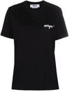 Msgm Crewneck T-shirt In Schwarz