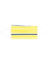 Fedeli Stripe-print Face Mask In Gelb