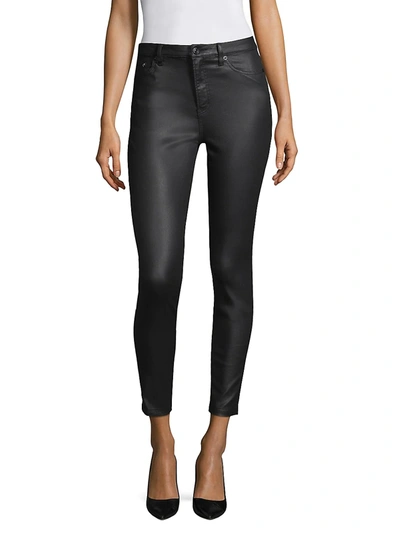 The Kooples Franky Leather Effect Pants In Black