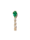 ANITA KO 18KT YELLOW GOLD EMERALD LOOP EARRING