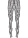 Valentino Printed Stretch-jersey Leggings In Schwarz