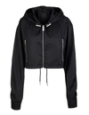 GIVENCHY WOMAN BLACK SHORT WINDBREAKER IN JACQUARD 4G,BW00C813PK 001