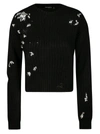 DSQUARED2 CRYSTAL EMBELLISHED KNIT SWEATER,S75HA1065 S17407-900