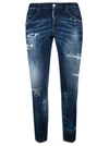 DSQUARED2 DISTRESSED EFFECT JEANS,S74LB0959 S30342-470