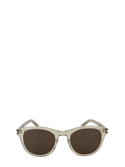 Saint Laurent Sl 401 Transparent Yellow Sunglasses