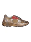 GOLDEN GOOSE RUNNING DAD NET AND LAMIN UPPER LEATHER STAR LAMIN,GWF00199F001211 65120