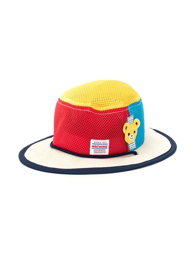 Miki House Colour-block Sun Hat In 彩色