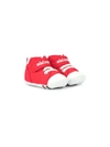 MIKI HOUSE LOGO TOUCH-STRAP SNEAKERS
