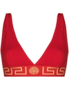 VERSACE TRIANGLE LOGO BRALETTE