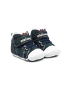 MIKI HOUSE TARTAN TOUCH-STRAP trainers