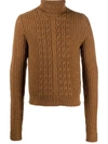 ETRO CABLE-KNIT WOOL JUMPER