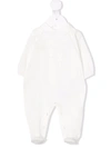 Elisabetta Franchi La Mia Bambina Logo-embroidered Stretch-cotton Pyjamas In 白色