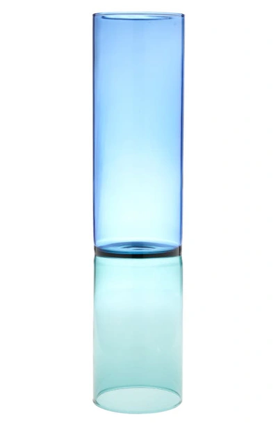 Ichendorf Glass Vase In Blue/ Green