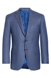 CANALI SIENA CHECK REGULAR FIT WOOL SPORT COAT,CF01731311L13290Z