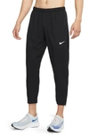 Nike Solo Swoosh Straight-leg Logo-embroidered Cotton-blend Jersey Sweatpants In Black/ Reflective Silver