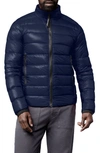 Canada Goose Crofton Water Resistant Packable Quilted 750 Fill Power Down Jacket In Navy