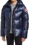 Canada Goose Crofton Water Resistant Packable Quilted 750 Fill Power Down Jacket In Blue