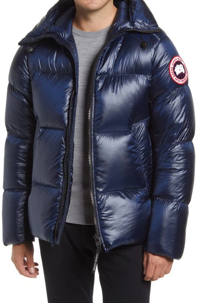 Canada Goose Crofton Water Resistant Packable Quilted 750 Fill Power Down Jacket In Blue