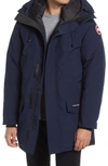 Canada Goose Langford Slim Fit 625 Fill Power Down Hooded Down Parka In Navy