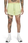 Nike Dri-fit Run Division Pinnacle Men's Running Shorts In Light Lemon Twist/light Lemon Twist