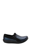 Alegria By Pg Lite Duette Water Resistant Clog In Blue Steel Leather