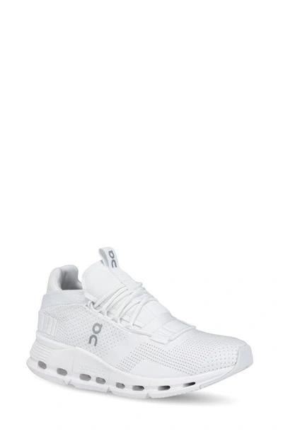 On Women's Cloudnova Low Top Sneakers In All White