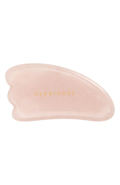 Herbivore Botanicals Rose Quartz Gua Sha Facial Sculpting Tool In Pink