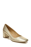 Naturalizer Warner Square Toe Pump In Gold