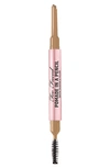 Too Faced Pomade In A Pencil Eyebrow Shaper & Filler Natural Blonde 0.006 oz/ 0.17 G In Taupe