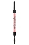 Too Faced Pomade In A Pencil Eyebrow Shaper & Filler Soft Black 0.006 oz/ 0.17 G