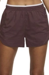 Nike Tempo Luxe Dri-fit Running Shorts In Dark Wine/ Venice