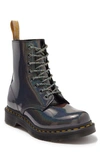 Dr. Martens' 1460 Pascal Prism Boot In Gunmetal Prism