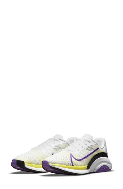 Nike Zoomx Superrep Surge Endurance Class Training Shoe In White/ Wild Berry/ Black