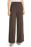 L Agence The Crawford Wide Leg Knit Pants In Coco